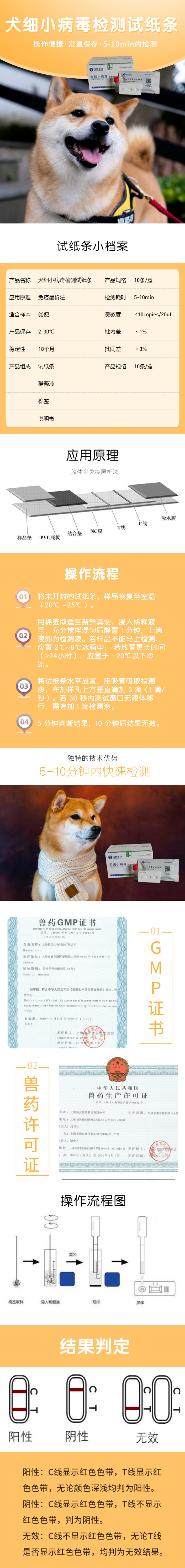 犬细小病毒检测试纸卡(图1)